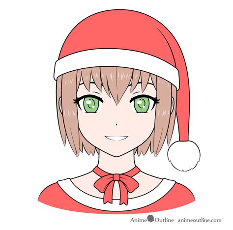 Anime Santa Hat Drawing It is fun to draw a santa hat on everything ...