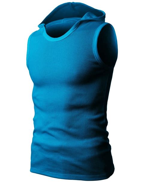 H2h Mens Hooded Sleeveless Tank Top Various Styles And Colors