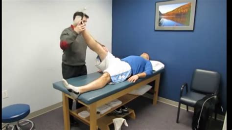 Lumbar Herniated Disc W Well Straight Leg Raise Test Youtube