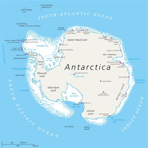 Antarctica Map For Kids Printable