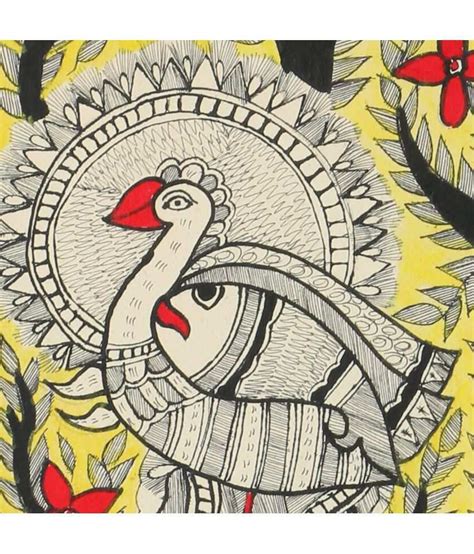 IMithila Madhubani Handmade Paper Painting With Frame Single Piece Buy