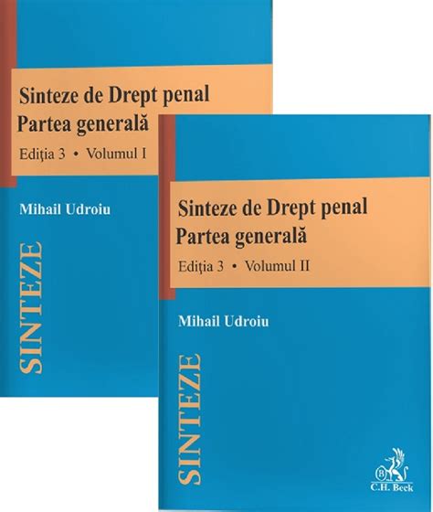 Sinteze De Drept Penal Partea Generala Vol Ed Mihail Udroiu