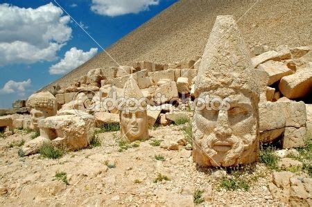 Heads Of The Statues On Mount Nemrut In Turkey UNESCO By Salajean