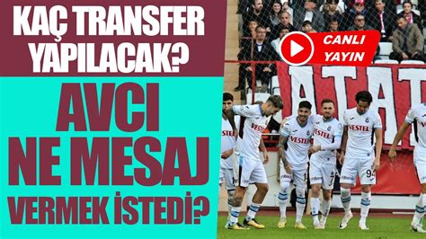 Trabzonspor Samsunspor maç sonu CANLI YAYIN YouTube