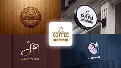 Desain Logo Bisnis Seperti Perusahaan Brand Cafe Dan Restauran