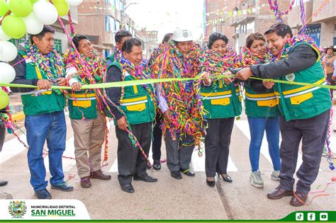 SE INAUGURO EL PAVIMENTADO DE CALLES EN LA URB SAN MARTÍN DE PORRES