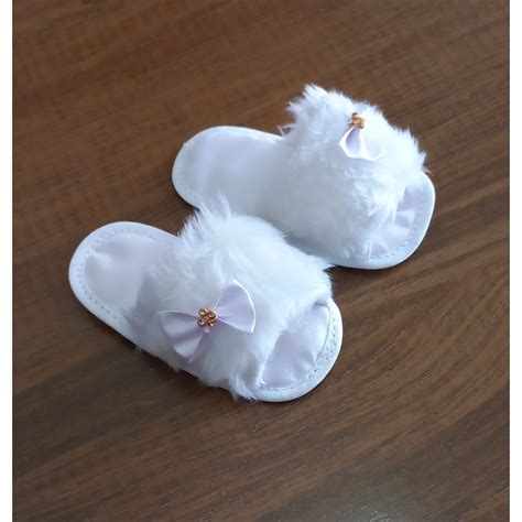 Sapatinhos Chinelo Bebê Slide Pelúcia Sandália Pantufa Bebê Luxo