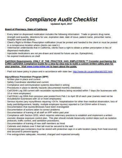 11 Medication Audit Checklist Templates In Pdf Doc Free And Premium Templates