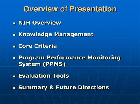 PPT National Institutes Of Health PowerPoint Presentation Free