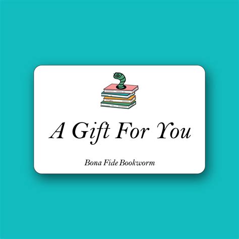 Bona Fide Bookworm Gift Card