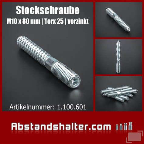 Ab 0 19 Euro M10x80 Stockschraube Mit Torx 25 Kaufen Stockschraube