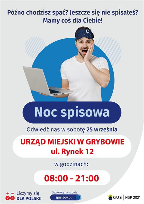 Akcja Noc Spisowa Miasto Grybów