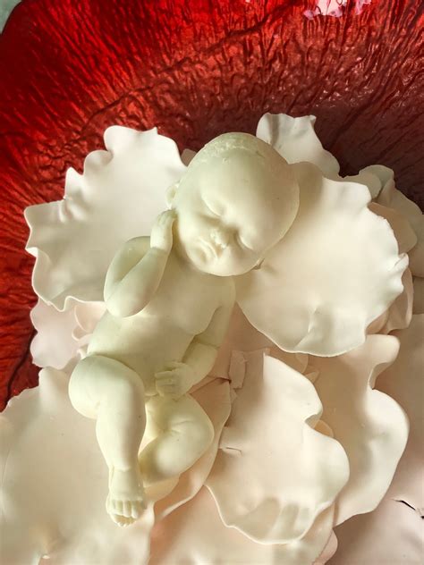 Chocolate New Born Baby Girl 3d Solid Piece Of White Chocolate Cake