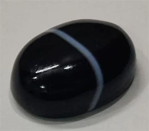 Black Oval Sulemani Hakik Gemstone Beads For Jewellery Making At Rs 20