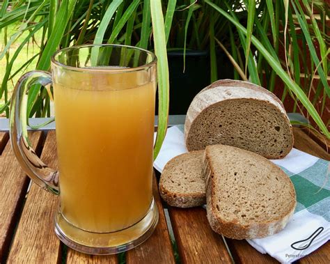 A Refreshing Russian Summer Drink Naturally Fermented From Rye Bread