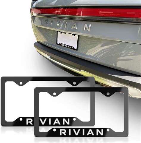 Amazon 2PCS License Plate Frame For Rivian R1S R1T Aluminum Slim