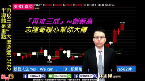 理周tv 20191227 盤中 林志隆 股動人生／威剛、聯亞創波段新高，記憶體、ic、矽晶圓、cis半導體一棒接一棒 Youtube