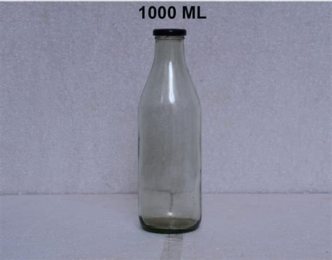 Lug Cap Ml Round Glass Milk Bottle For Used To Store Material At