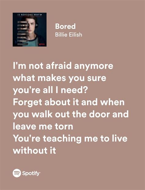 Bored Billie Eilish Lyrics