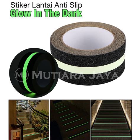 Jual Lakban Fosfor Lantai Anti Slip Tangga Glow In The Dark Safety Walk