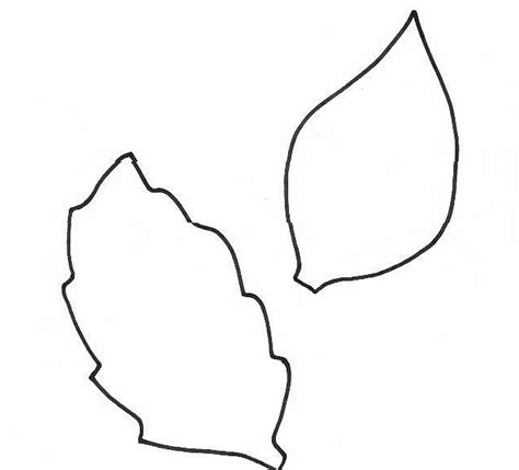 Cut Out Printable Leaf Template