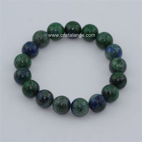 Bracelet Azurite Malachite Bijoux Lithoth Rapie By Cristalange Le