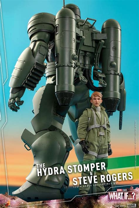 MARVEL STEVE ROGERS AND THE HYDRA STOMPER SIXTH SCALE FIGURE HOT TOYS