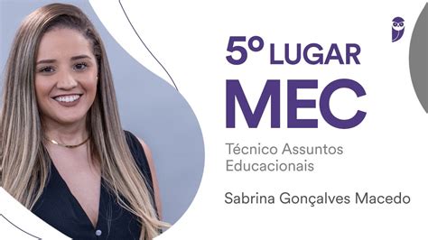 ENTREVISTA Sabrina Macedo aprovada em 5 lugar no MEC para Técnico