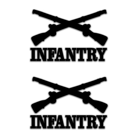 Army Infantry Cross Rifles Clipart