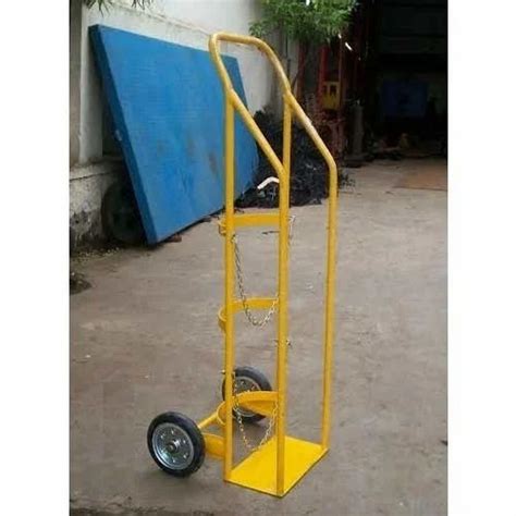 Stainless Steel Yellow Oxygen Cylinder Trolley At Rs 5799 In Pune