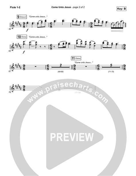 Come Unto Jesus Acoustic Flute Sheet Music Pdf Keith Kristyn Getty