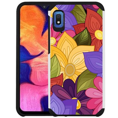 Samsung Galaxy A10e Phone Case Colorful Design Hybrid Armor Case