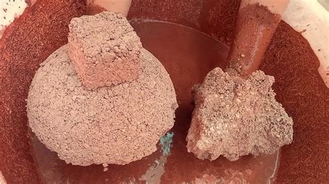 Asmr Dusty Red Dirt Chunks Cakes Crumbling In Water Satisfying Asmr