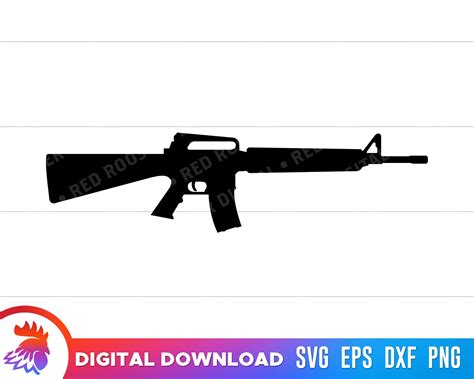 Assault Rifle Svg Svg Rifle Nd Amendment Svg Ar Svg Gun Etsy