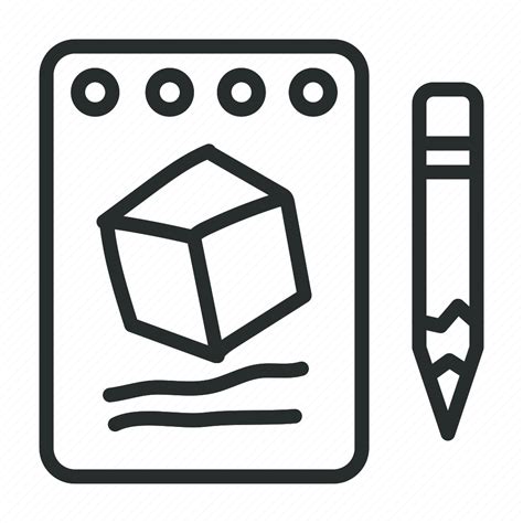 Sketch Cube Paper Pen Art Hand Drawing Icon Download On Iconfinder