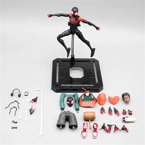 Boneco Miles Morales Articulado Aranha Verso Spider Verse Spider