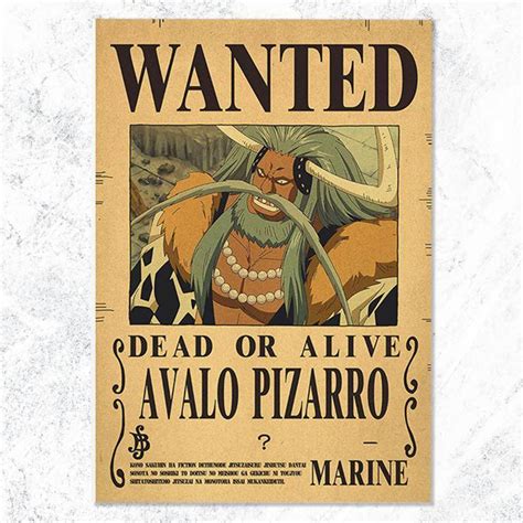 New Edition One Piece Poster Avalo Pizarro One Piece Wanted Posters 28