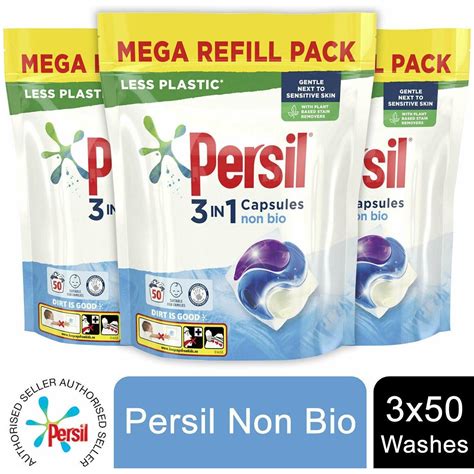 Persil Non Bio In Laundry Washing Capsules Tablets Pods Washes