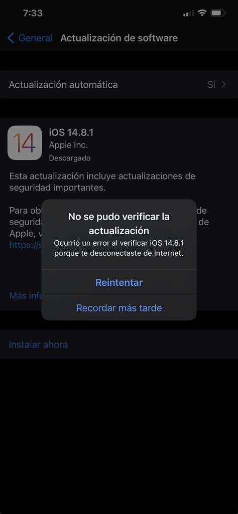 Intento Actualizar El Software Nuevo D Comunidad De Apple