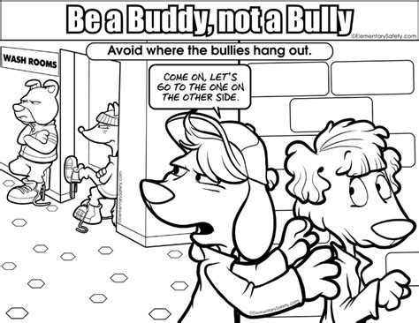 No Bullying Coloring Page Clip Art Library