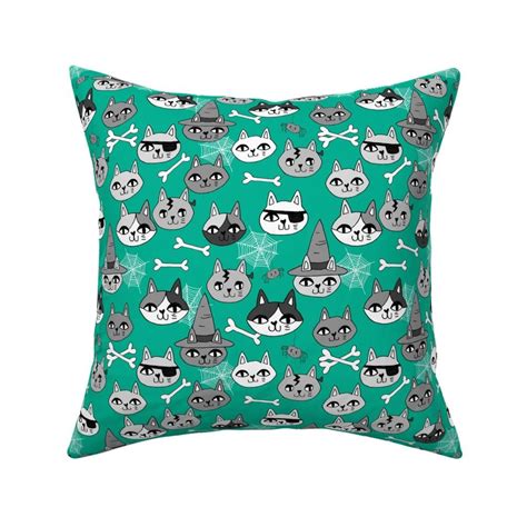 Halloween Cats Fabric Spooky Cute Spoonflower