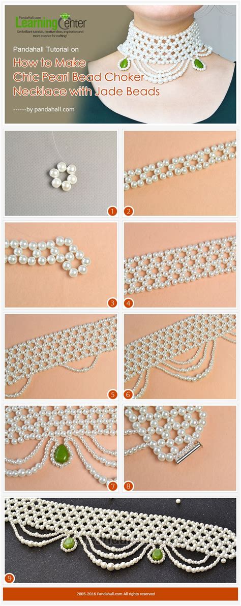 Pandahall Tutorial On How To Make Chic Pearl Bead Choker Necklace With