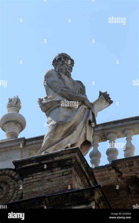 Statue Of Saint Basilica Santa Maria Della Steccata Parma Italy