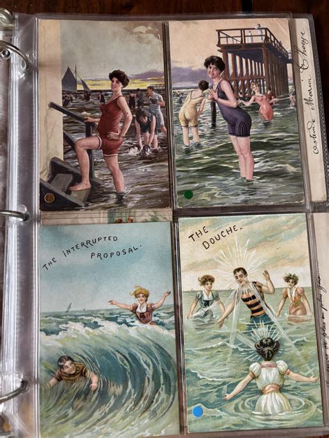 Antique Bathing Beauties Postcard Collection 50 Cards