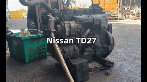 Nissan Td27 27 Liter Diesel Engine Start Up Youtube