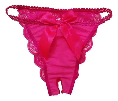 Calzón Tanga De Encaje Bragas Sin Entrepierna Abertura Anal MercadoLibre