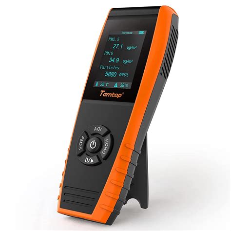 Temtop Moniteur De Qualit De L Air D Tecteur De Hcho Pm Pm Aqi