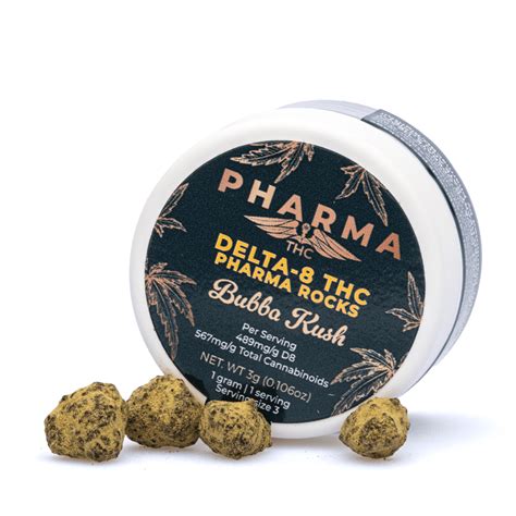 Shop PharmaCBD Delta 8 THC Infused Bubba Kush Moonrocks 3 Gm Online