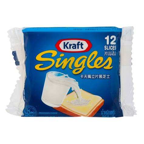 Kraft Singles Cheese 12 Slice 250g Villa Market