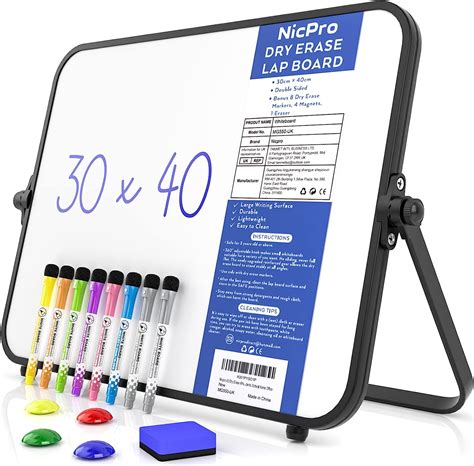 Nicpro Dry Erase Small Whiteboard A With Non Slip Stand X Cm